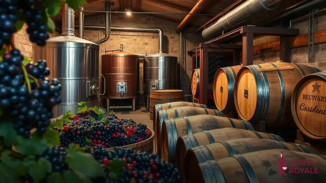 Processo de produção do vinho tinto