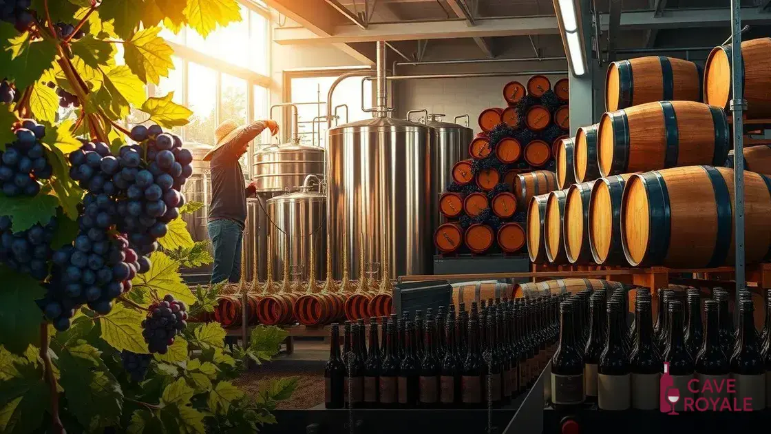 Processo de produção do vinho tinto