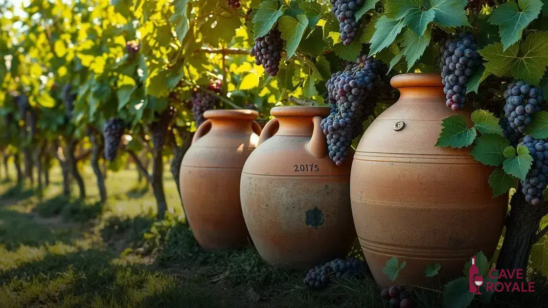 Processo de vinificação em ânforas