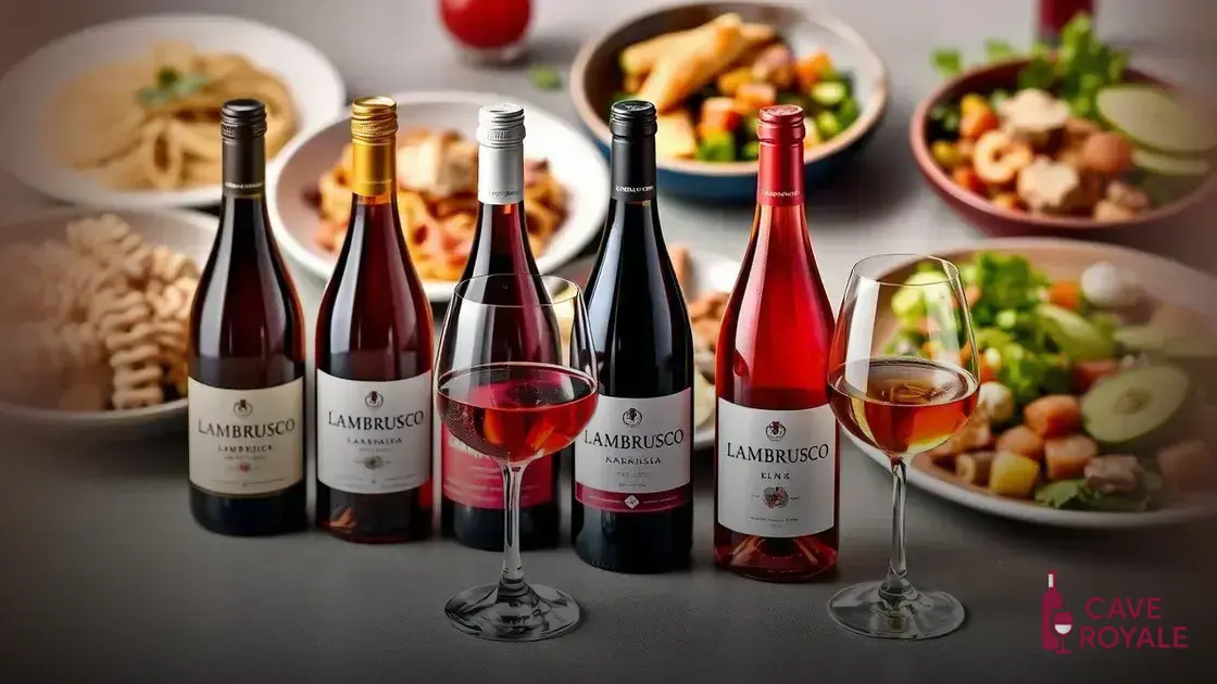 Quais são os principais tipos de Lambrusco?