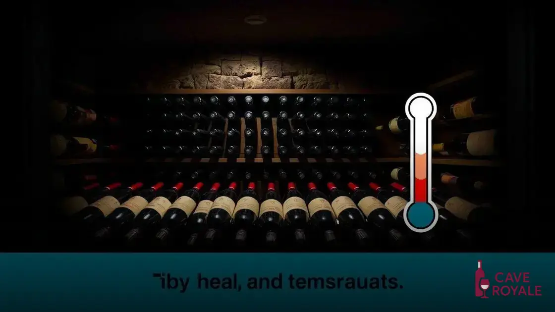 Qual o ponto ideal para armazenar o vinho?