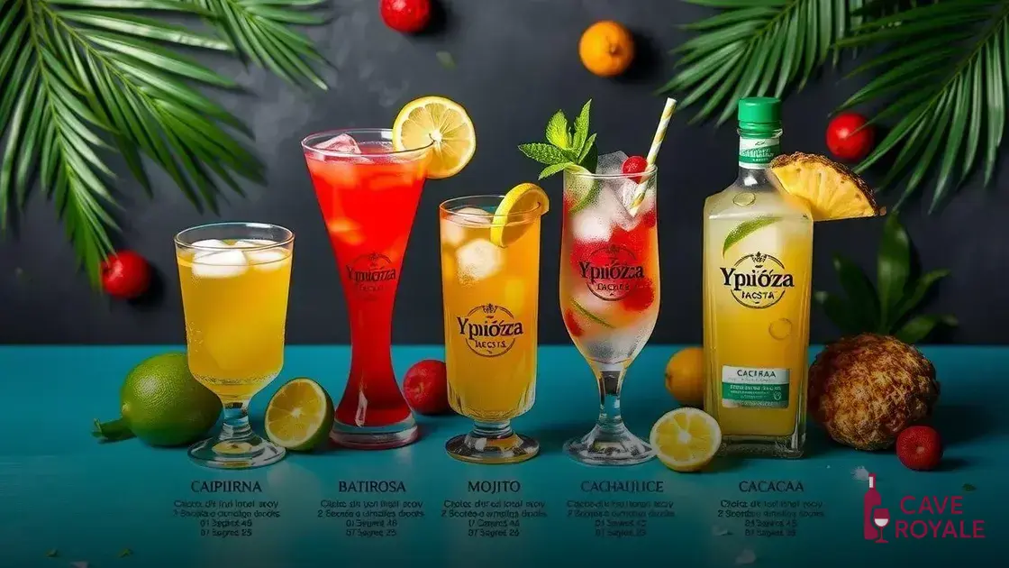 Receitas de drinks com cachaça Ypióca Brasilizar