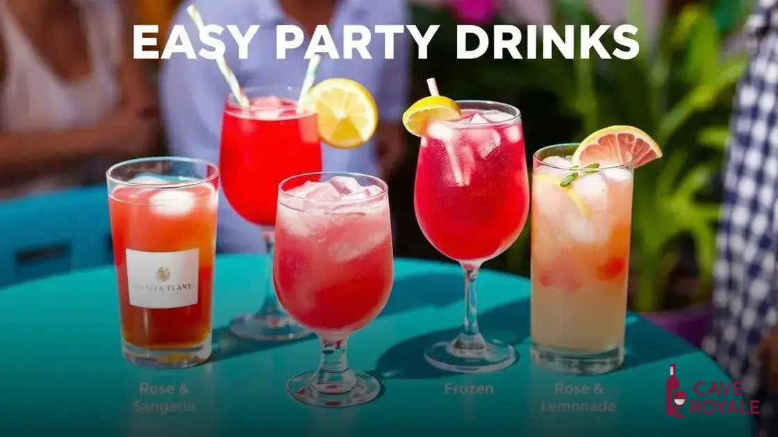 Receitas fáceis de drinks para festas