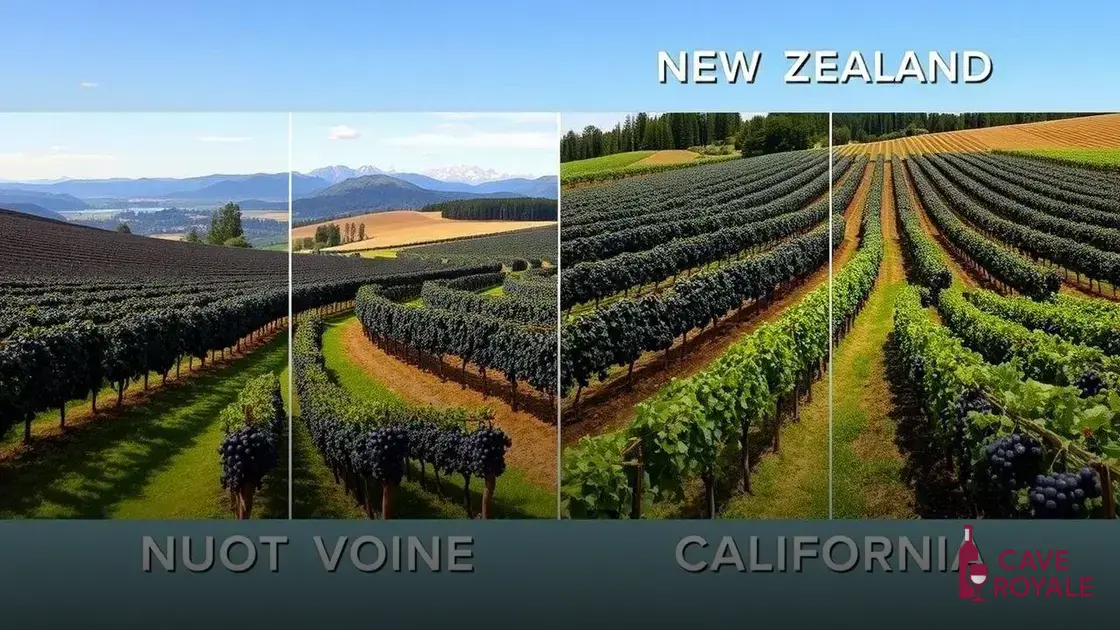 Regiões famosas de cultivo de pinot noir