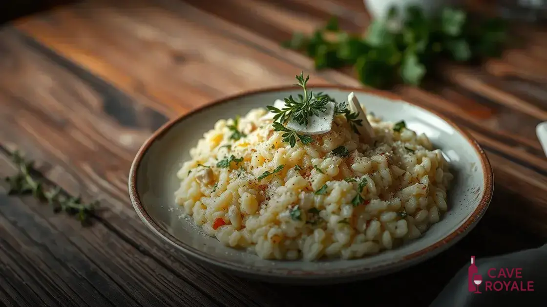 Risoto de gorgonzola com pera