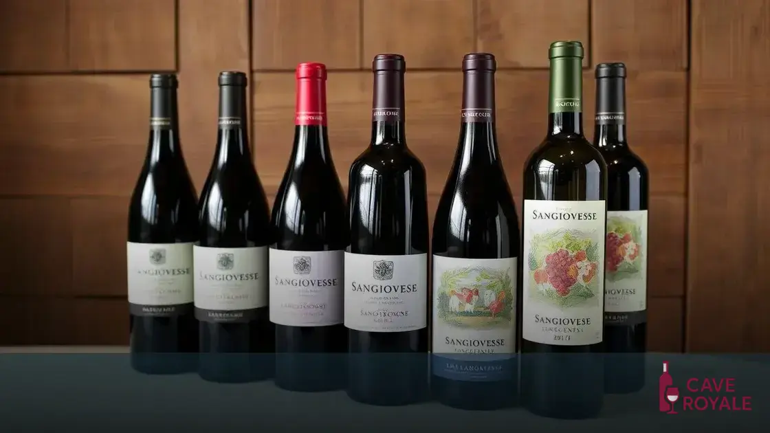 Sete vinhos Sangiovese para experimentação