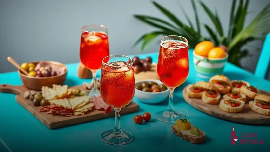 Sugestões de acompanhamento para o aperol spritz