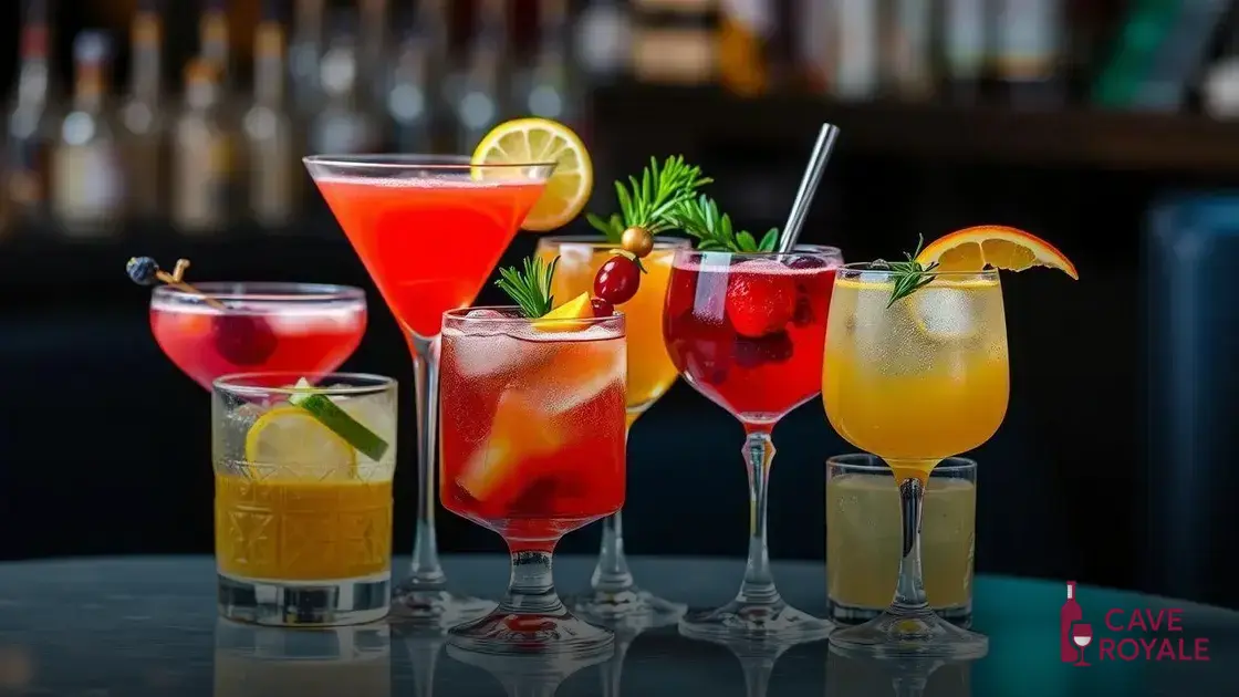 Sugestões de apresentação de drinks