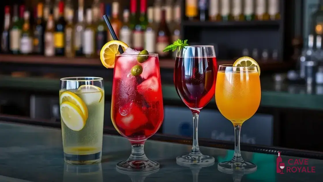 Sugestões de cocktails que acompanham bem o vinho