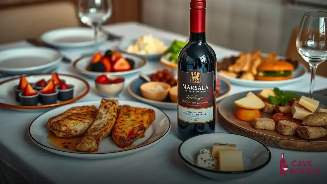 Sugestões de harmonização para o vinho Marsala Fine