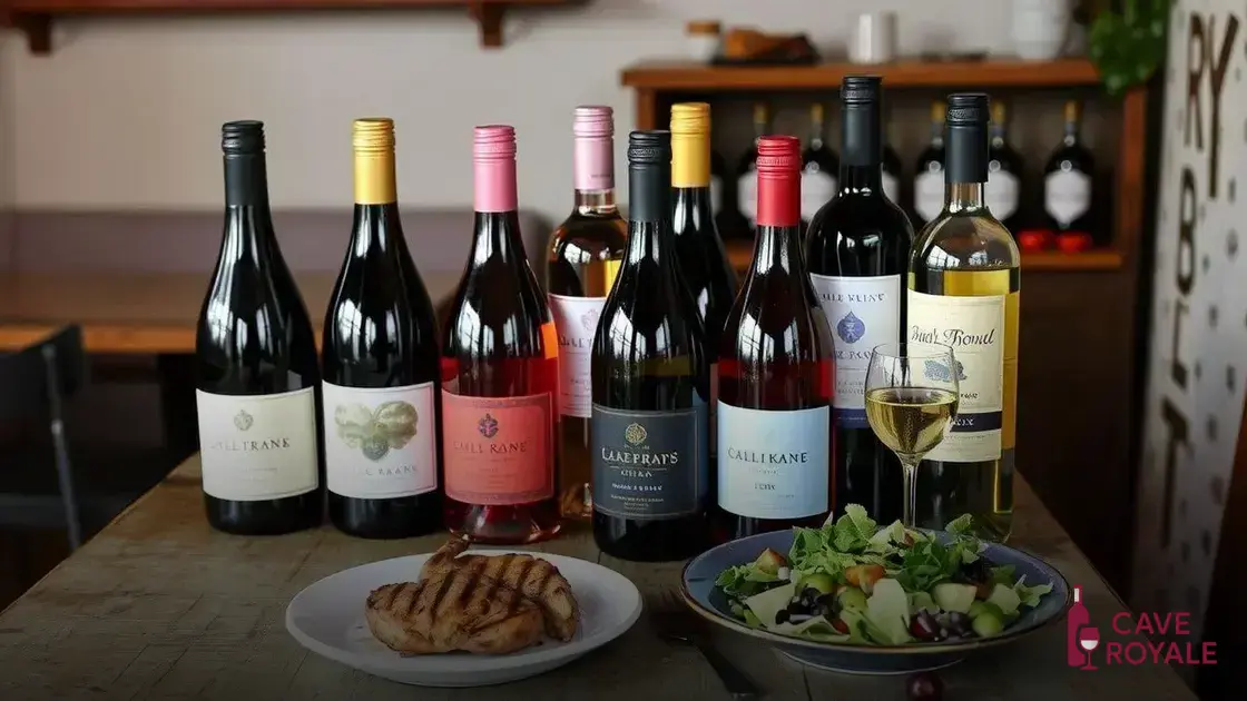 Sugestões de vinhos acessíveis
