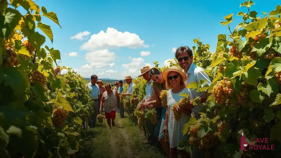 Técnicas de colheita na produção de vinhos