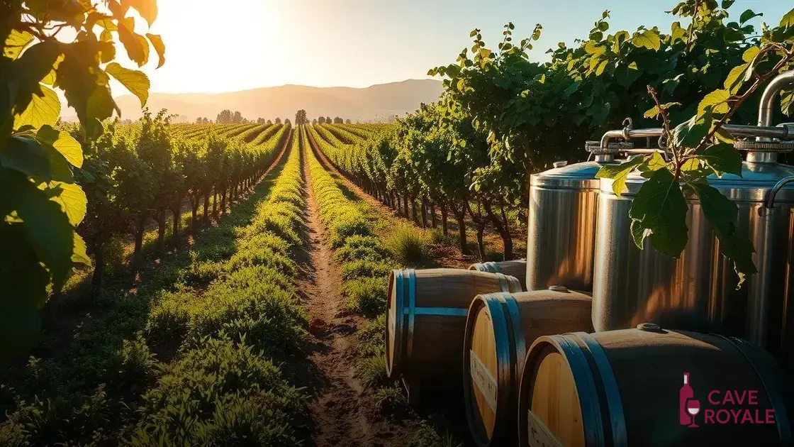Tendências atuais na produção de vinhos