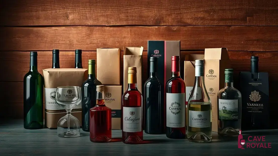 Tipos de embalagens para vinho