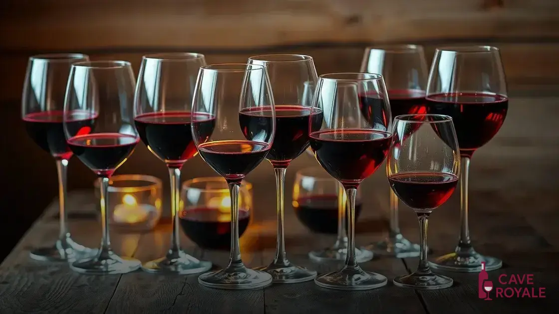 Tipos de taças para vinho tinto