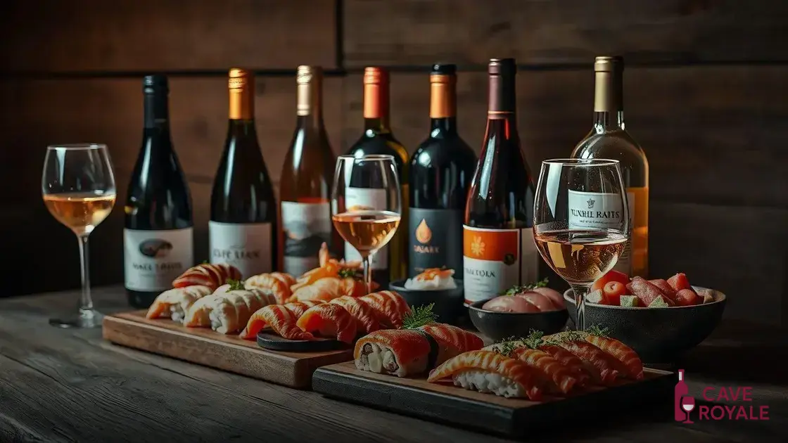 Tipos de vinhos que combinam com comida japonesa