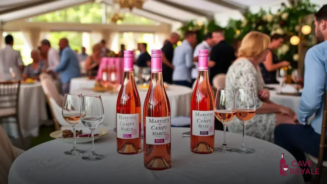 Vantagens do Marotti Campi Marche Rosé em eventos