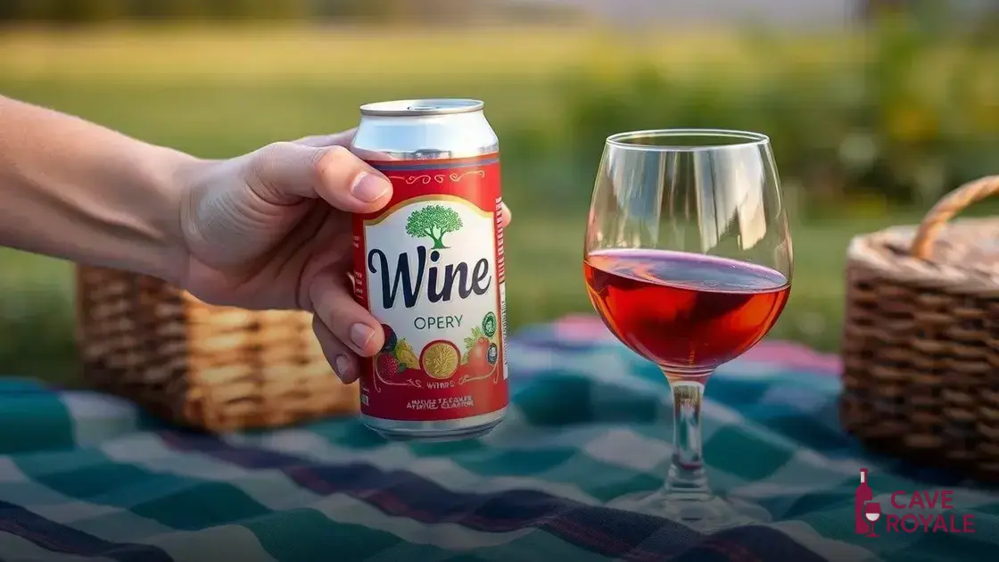 Vantagens e desvantagens do vinho em lata