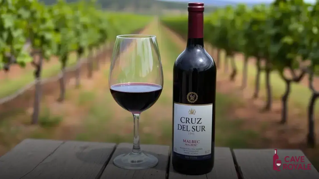 Vinho Argentino Cruz Del Sur Malbec