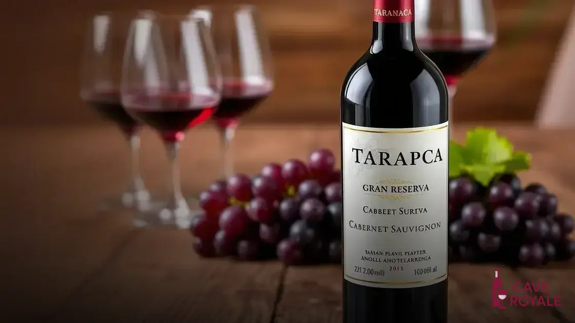 Vinho Chileno Tarapacá Gran Reserva Cabernet Sauvignon