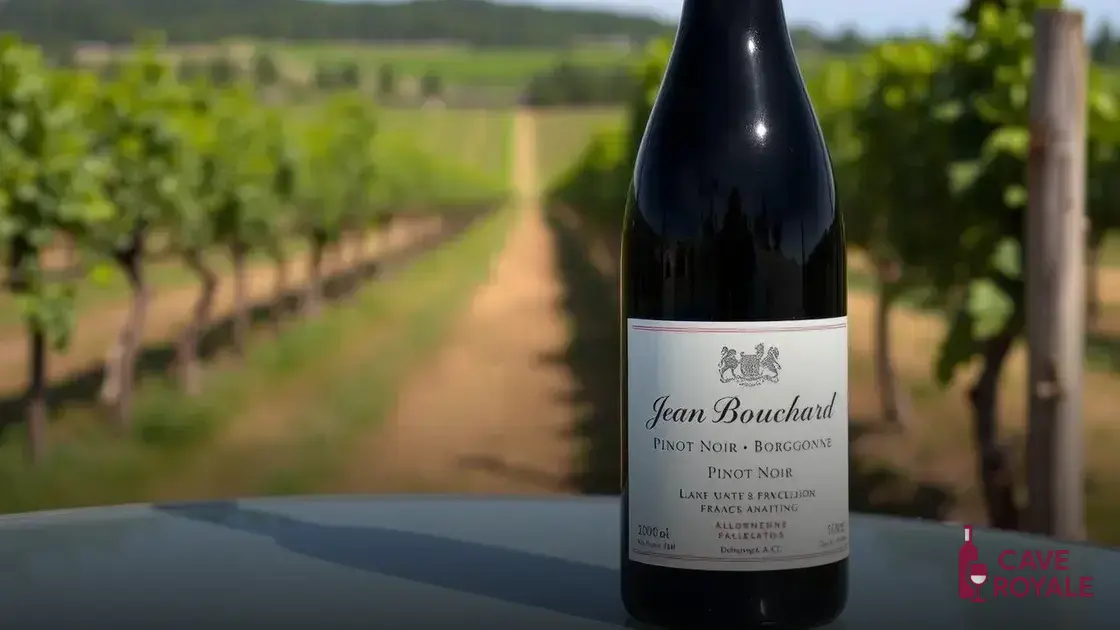 Vinho Francês Jean Bouchard Pinot Noir Bourgogne A.O.C.