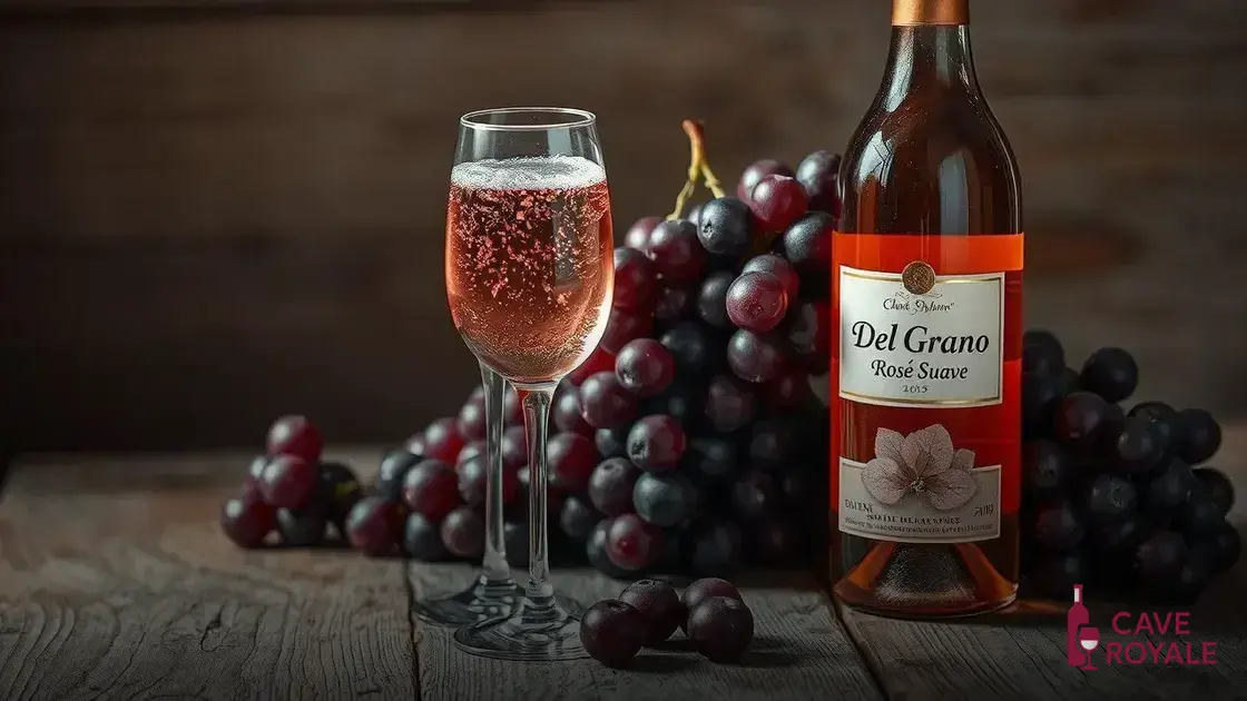 Vinho Frisante Del Grano Rosé Suave