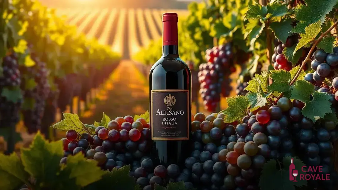 Vinho Italiano Altisano Rosso D'italia