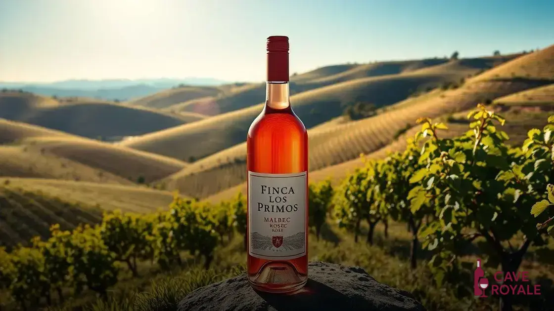 Vinho Rosé Argentino Finca Los Primos Malbec