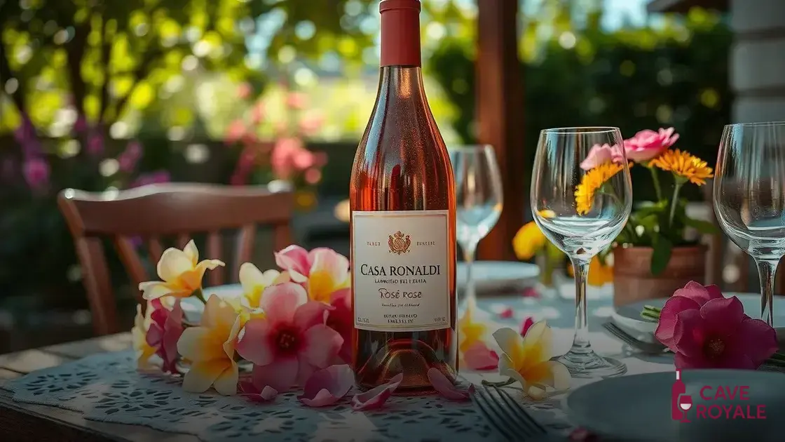 Vinho Rosé Frisante Casa Ronaldi Lambrusco Dell'Emilia