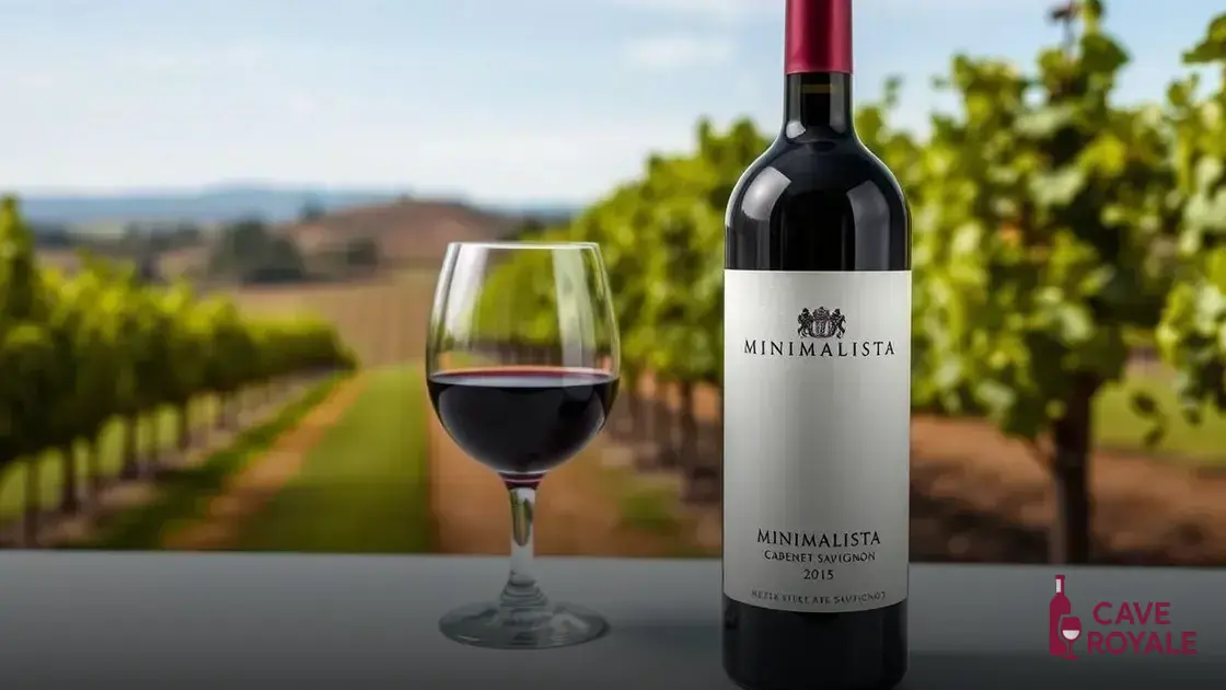 Vinho Tinto Argentino Minimalista Cabernet Sauvignon