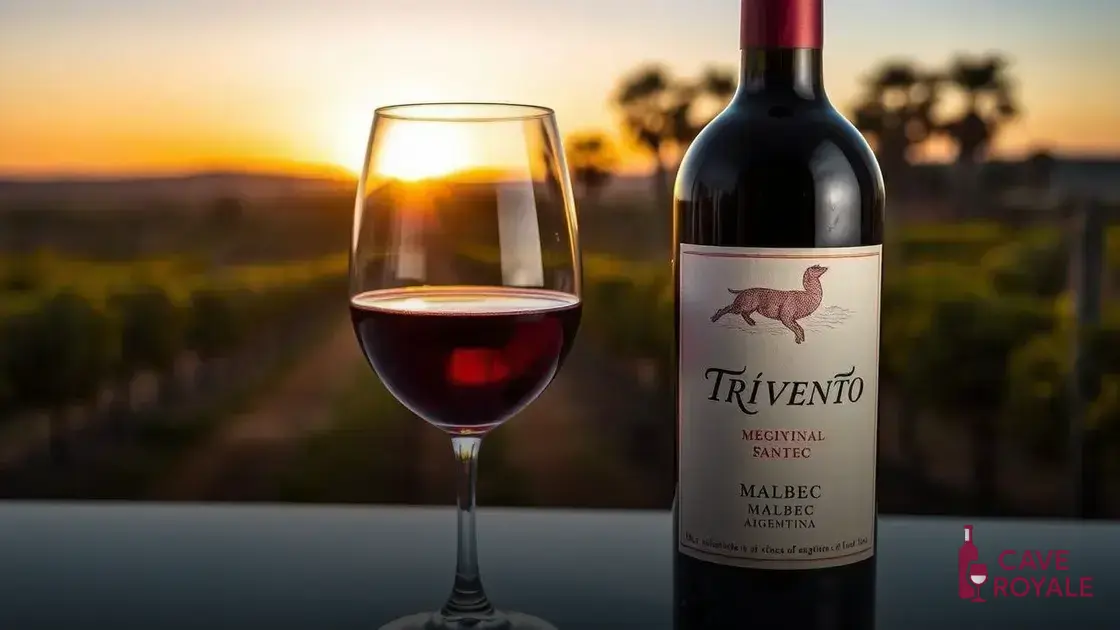 Vinho Tinto Argentino Trivento Malbec
