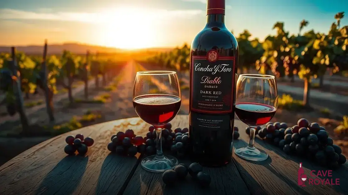 Vinho Tinto Chileno Concha Y Toro Diablo Dark Red