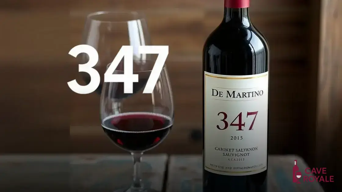 Vinho Tinto Chileno De Martino 347 Cabernet Sauvignon