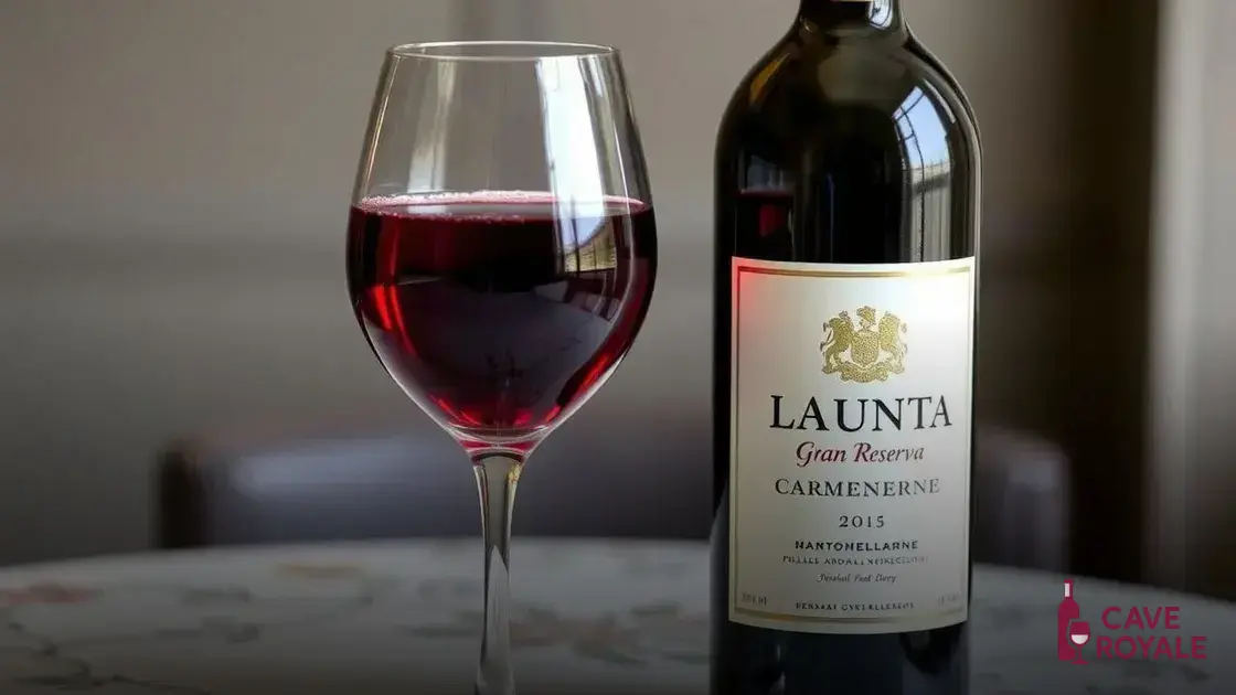 Vinho Tinto Chileno La Junta Gran Reserva Carménère