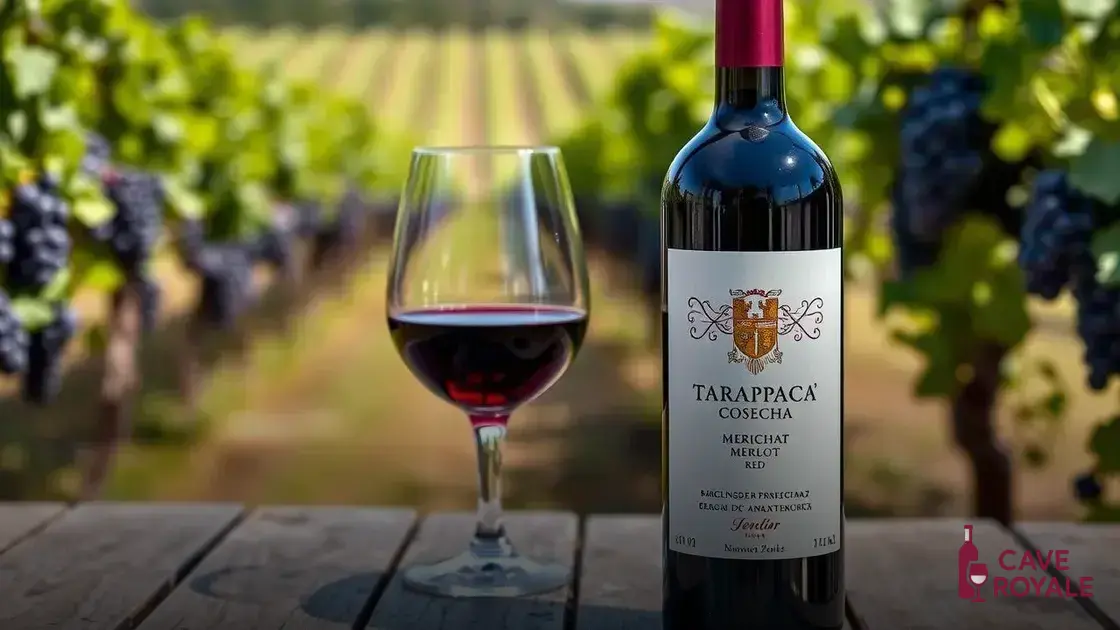 Vinho Tinto Chileno Tarapacá Cosecha Merlot