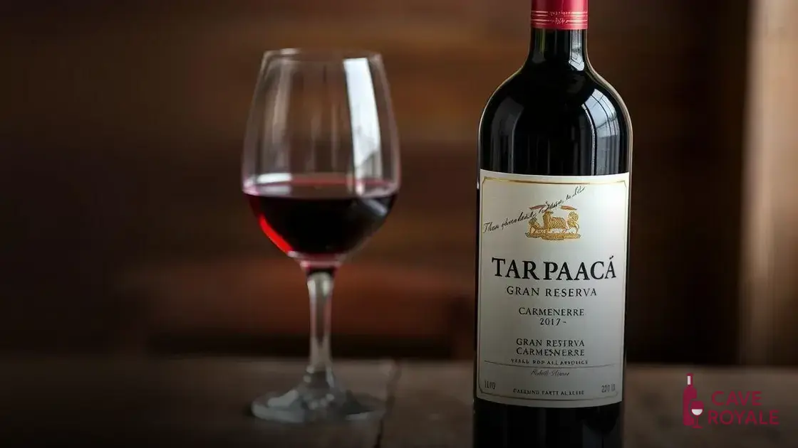 Vinho Tinto Chileno Tarapacá Gran Reserva Carménère