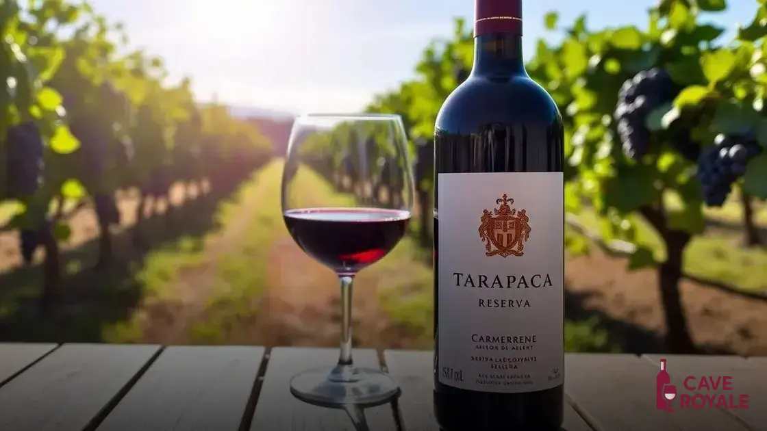 Vinho Tinto Chileno Tarapacá Reserva Carménère