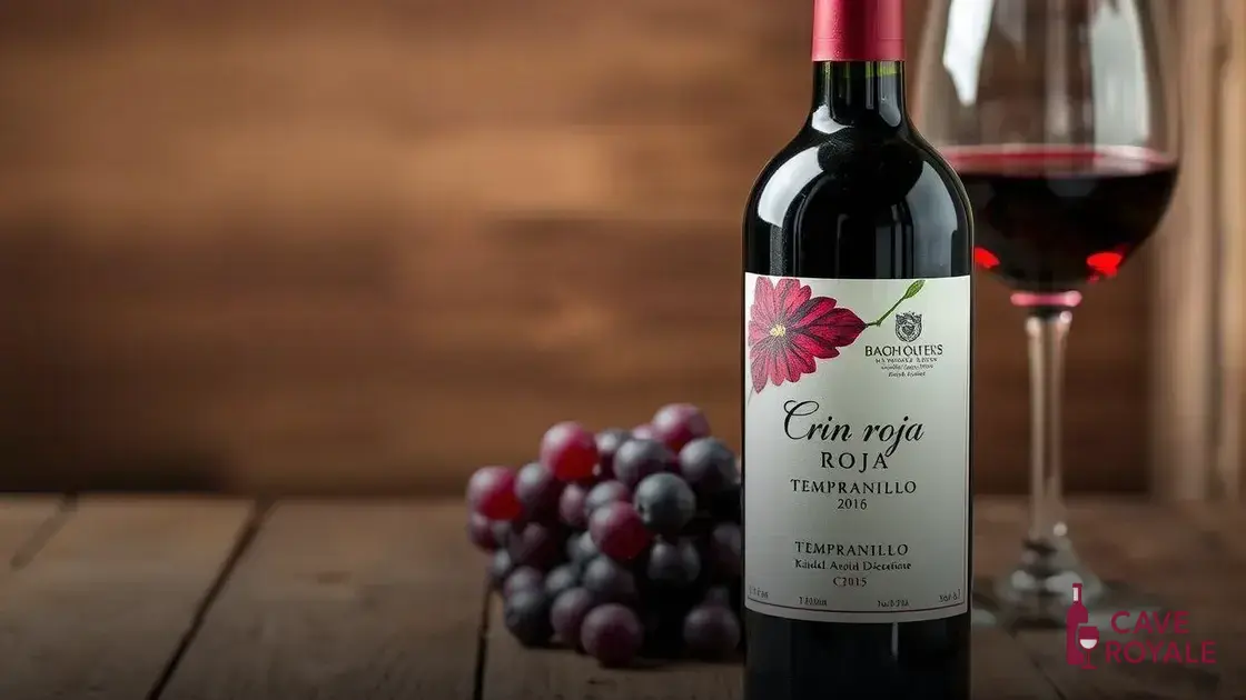 Vinho Tinto Espanhol Crin Roja Tempranillo