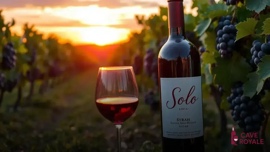 Vinho Tinto Espanhol Solo Syrah