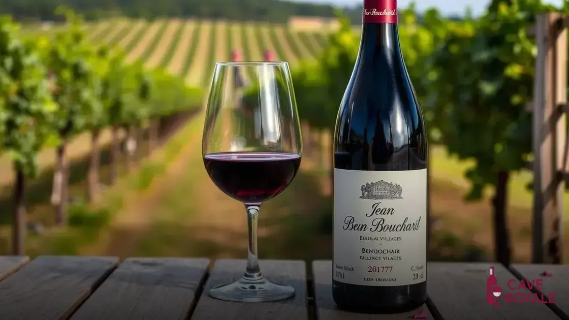 Vinho Tinto Francês Jean Bouchard Beaujolais Villages