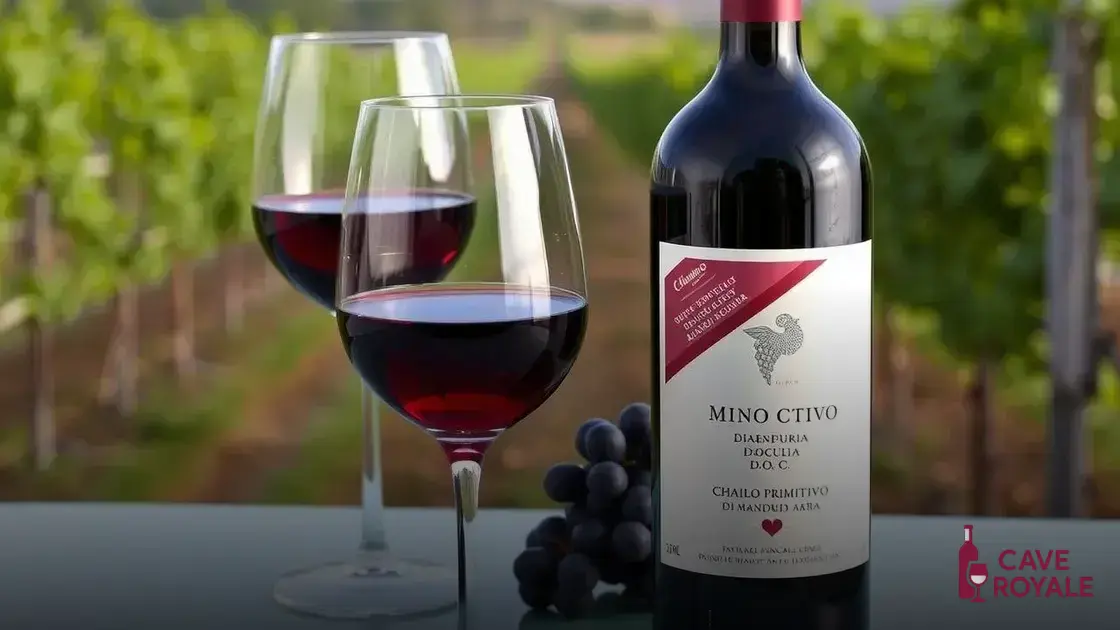 Vinho Tinto Italiano Chiaro Primitivo Di Manduria D.O.C.