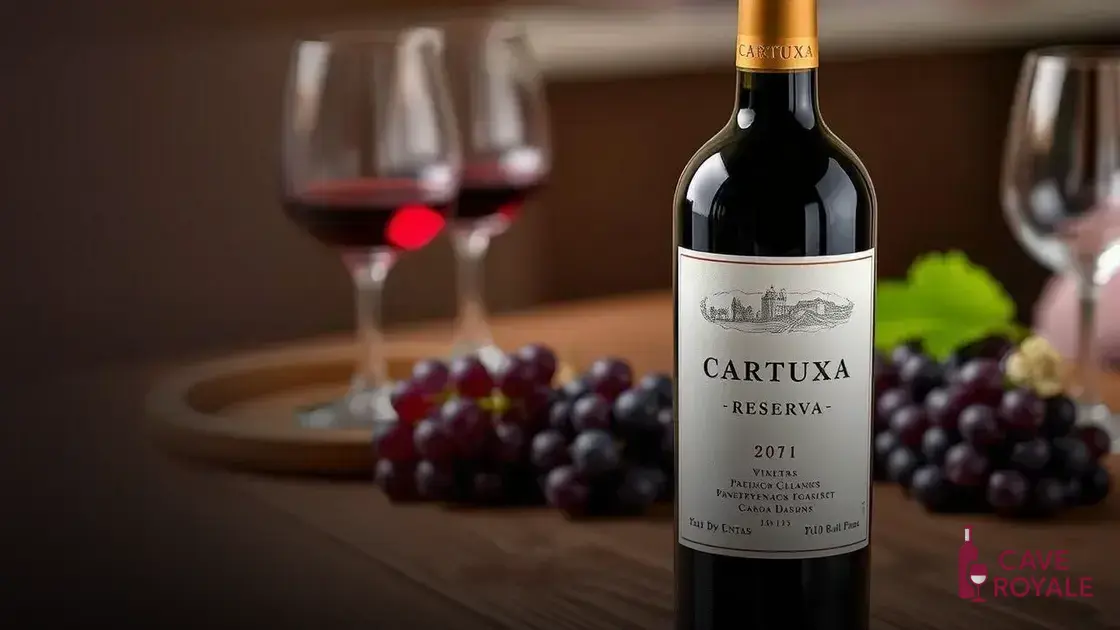 Vinho Tinto Português Cartuxa Reserva