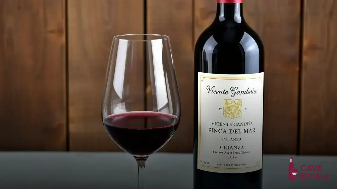 Vinho Vicente Gandía Finca Del Mar Crianza Tempranillo