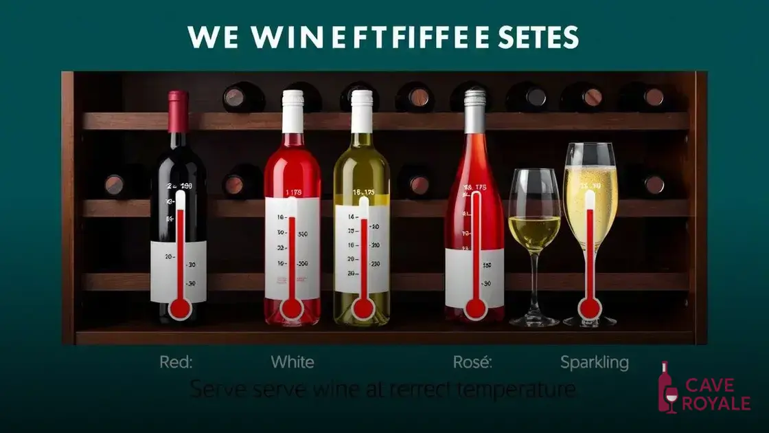 Vinhos e suas temperaturas específicas de serviço