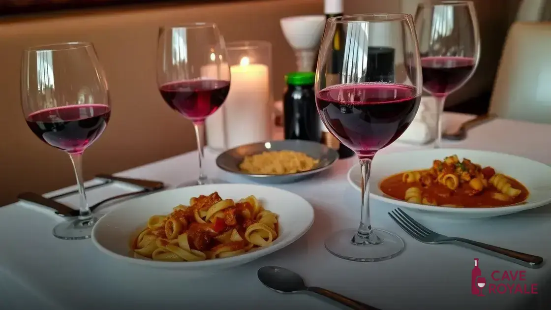 Vinhos tintos: a combinação perfeita com massas