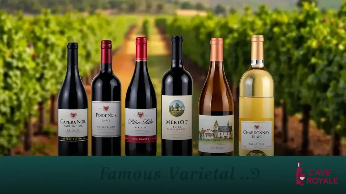 Vinhos varietais famosos