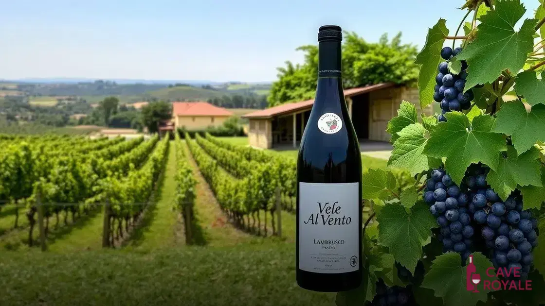 A origem do Vele Al Vento Lambrusco