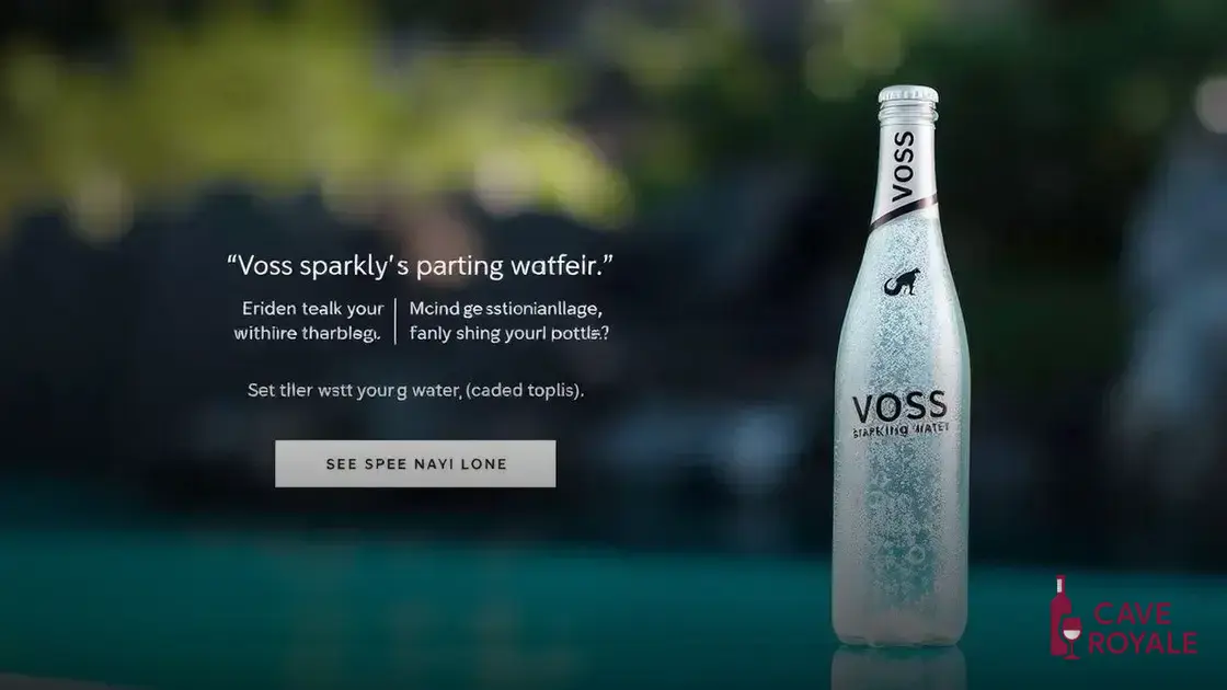 Características da Água Mineral Voss Com Gás
