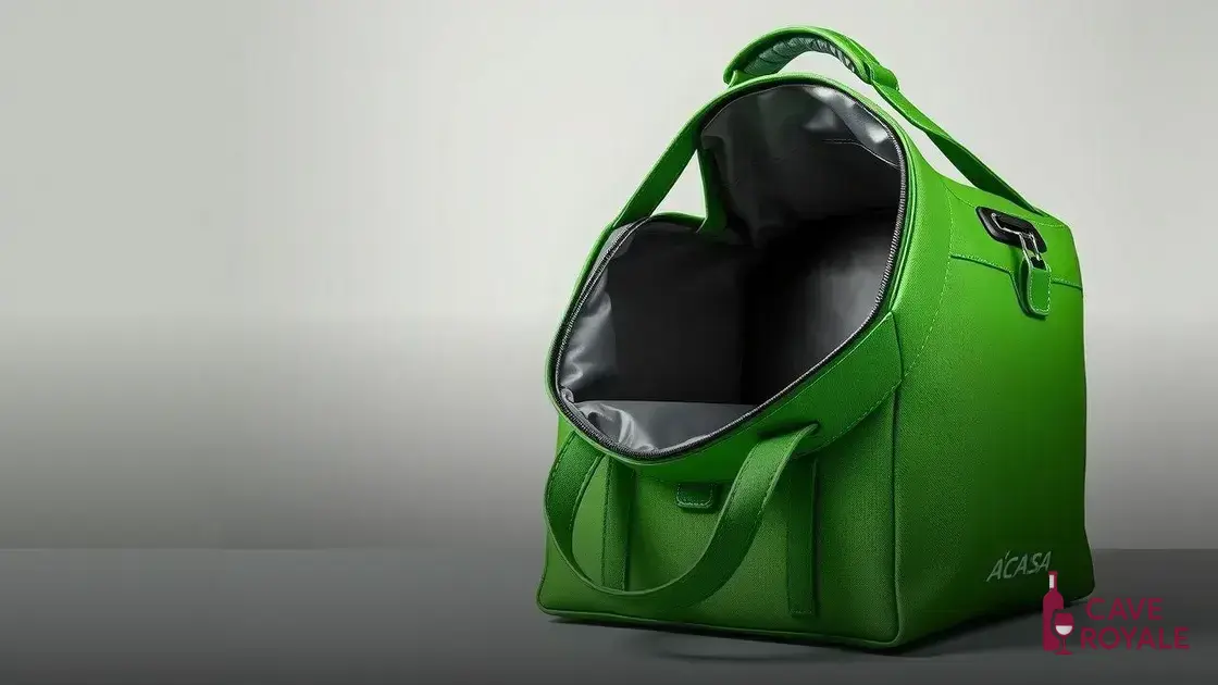 Características da bolsa térmica A\CASA