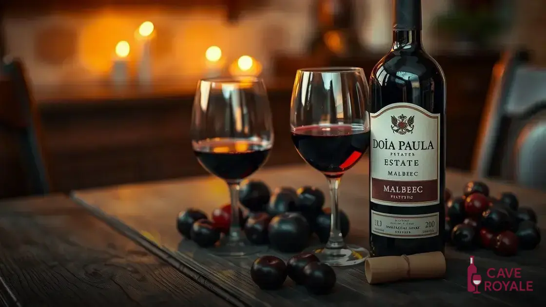 Características do Doña Paula Estate Malbec